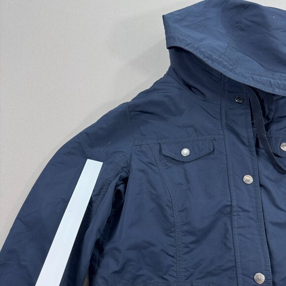 Abercrombie & Fitch Women's Jacket Hooded Size Small 4 Pocket's Zip and Snap - Picture 7 of 9